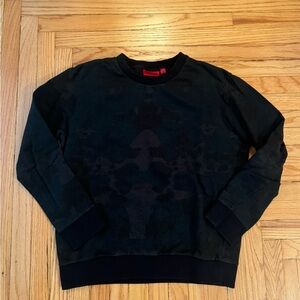 Mens HUGO Dark Camouflage Crewneck Sweatshirt